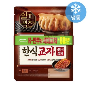 풀무원 얄피꽉찬 한식교자 남도식김치 360gx2봉